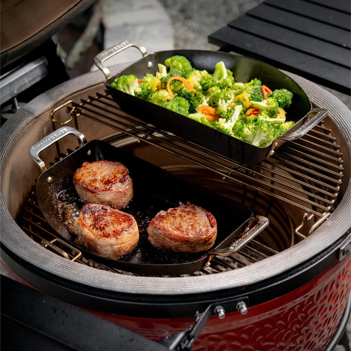 Kamado Joe KARBON STEEL™ HALF-MOON PAN SET