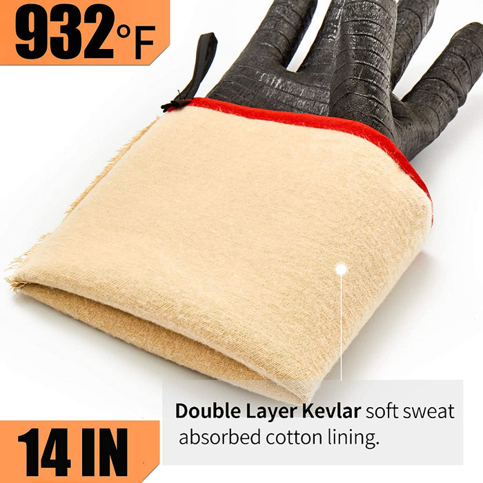 RAPICCA BBQ Gloves, 14" XL