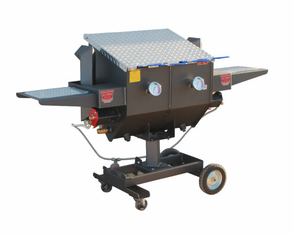 Cajun Fryer FF4 12 Gallon Propane Gas Deep Fryer with Stand and 4 Baskets