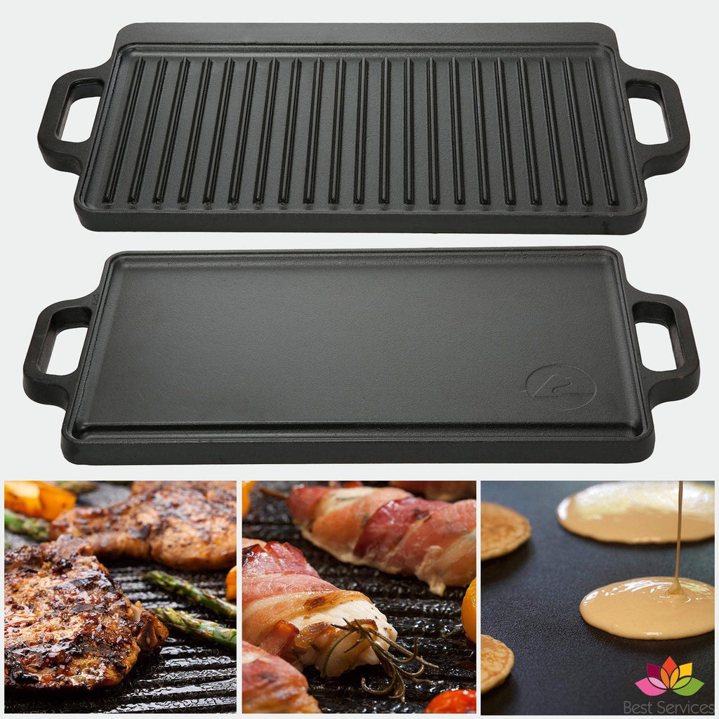 Cast Iron Reversible Grill Griddle Pan Hamburger Steak Stove Top Fry 🌟  BRAND NEW, FREE SHIPPING, - Griddles & Grills - Newtown, Bucks County,  Pennsylvania, Facebook Marketplace