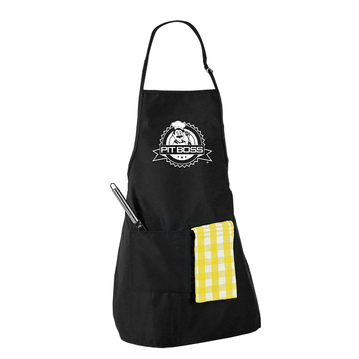 PIT BOSS BLACK APRON WITH POCKET
