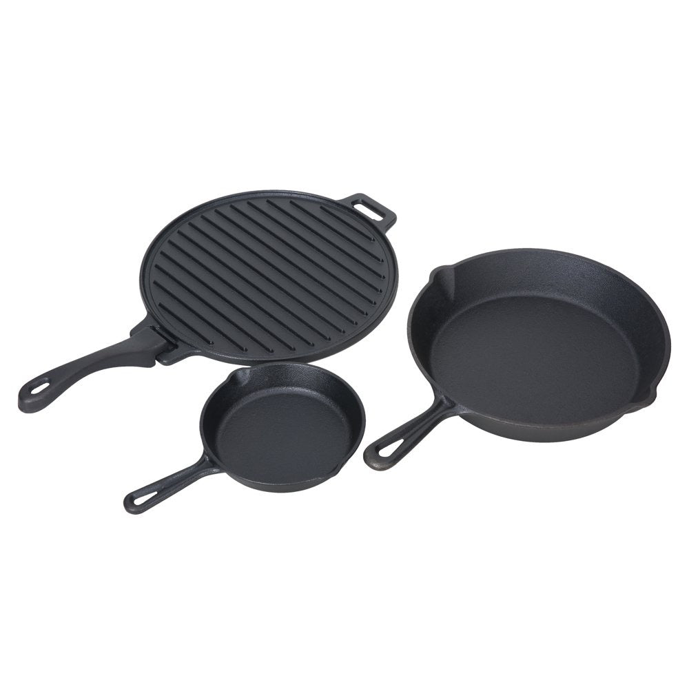 12 Cast Iron Round Griddle with Removable Handle - Keystone BBQ Supply