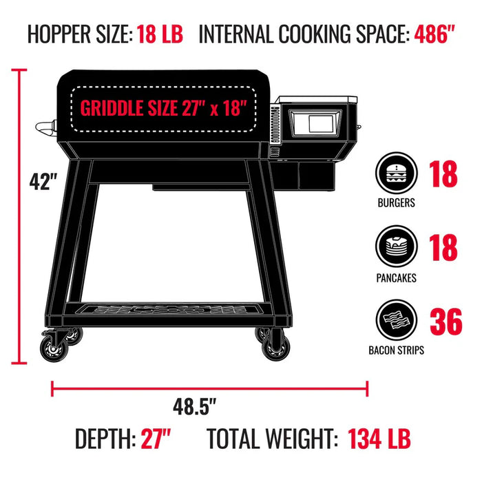 Recteq Smokestone 480 Griddle