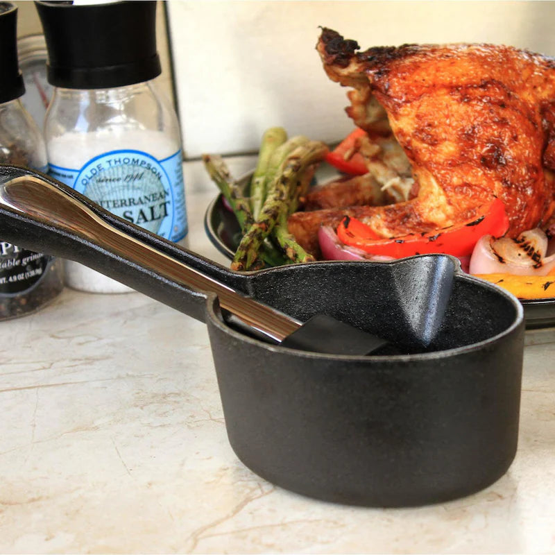 Outset Cast Iron Sauce Pot - Keystone BBQ Supply