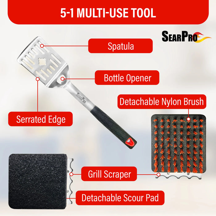 SearPro 5-1 Grill Brush Combo