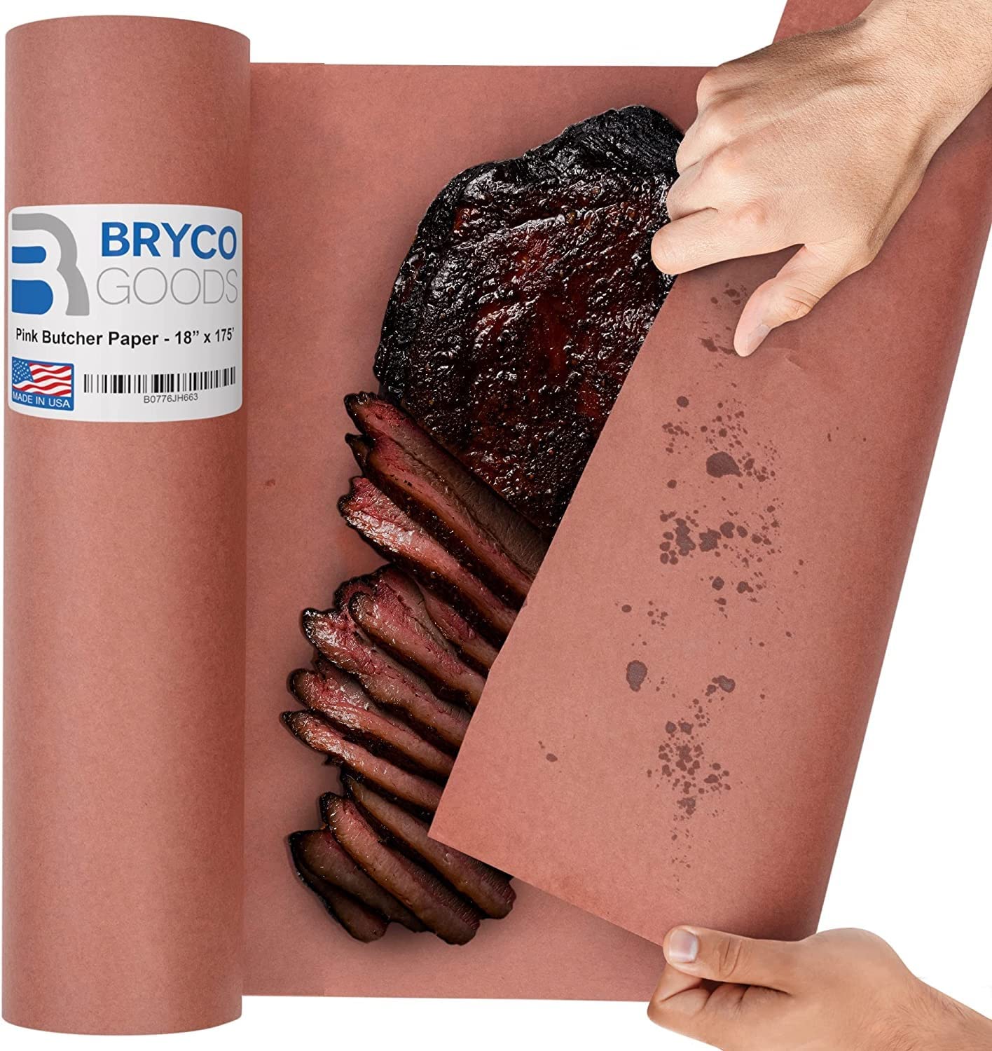 Pink Butcher Paper 18 x 100' - Keystone BBQ Supply