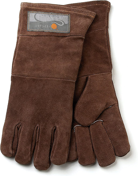 Outset Leather Grill Gloves, Brown