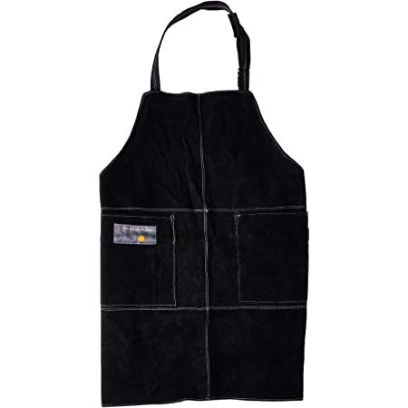 Outset Black Leather Grill Apron