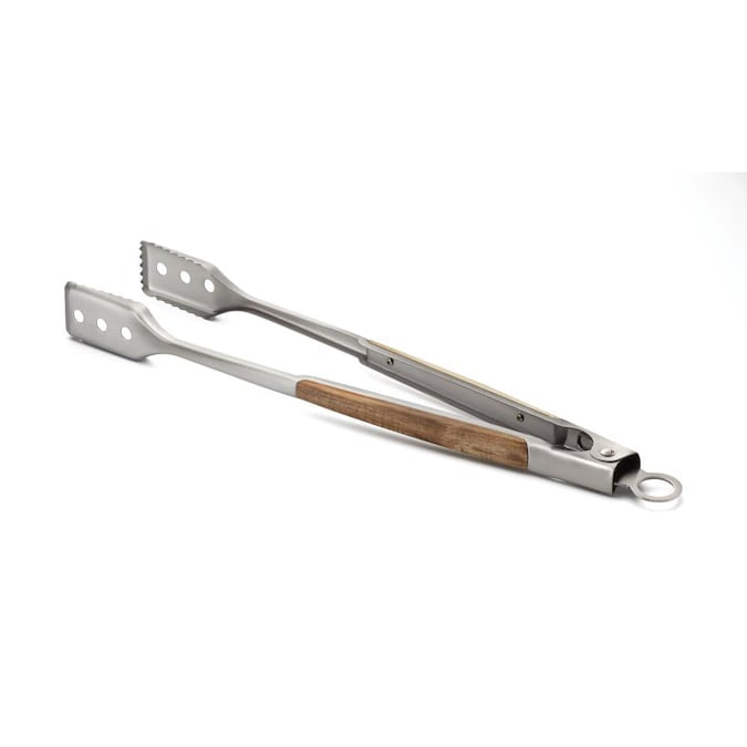 Outset Jackson Acacia Locking Tongs Keystone BBQ Supply
